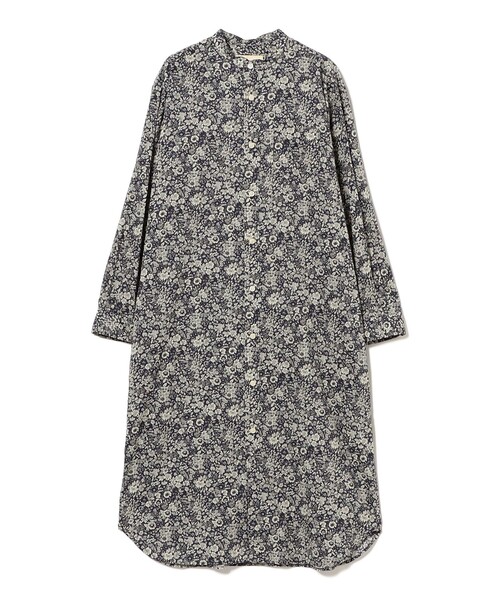 美品✨BEAMS BOY リバティ スタンドカラー ロングワンピース 花柄 総柄 BEAMS BOY ワンピース リバティ スタンドカラー ロングスリーブ