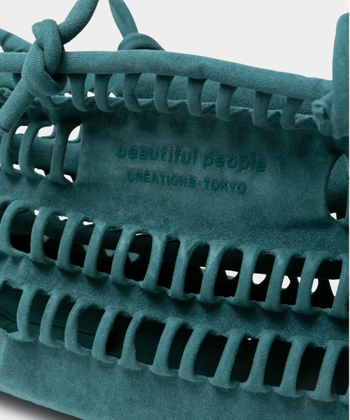 beautiful people 「beautiful people」 かごバッグ FREE ブルー