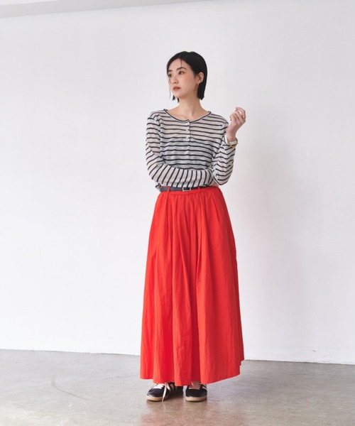 tシャツ バックオープンヘンリーネックTシャツ レディース TRUSS 半袖 Tシャツ 男女兼用 オープンエンド マックスウェイト