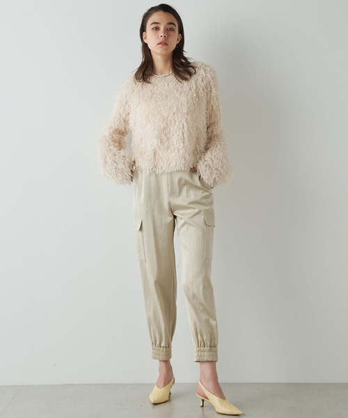 Whim Gazette スカラップパンツ ¥27,500（White） Whim Gazette スカラップパンツ ¥27,500（White）