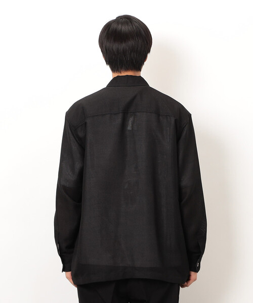 コムサイズム（COMME CA ISM）/カラミメッシュ シャツブルゾン COMME CA ISM（コムサイズム） ブルゾン アウター カラミメッシュ