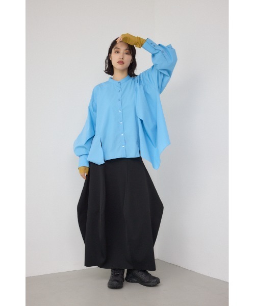 PLUS（AZUL BY MOUSSY） ブラウス シャツ 「PLUS」ボリュームスリーブ