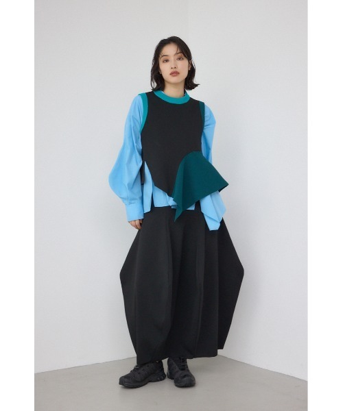 PLUS（AZUL BY MOUSSY） ブラウス シャツ 「PLUS」ボリュームスリーブ