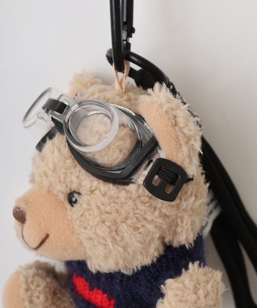 Crossi チャーム テディベアぬいぐるみ チャーム キーホルダー