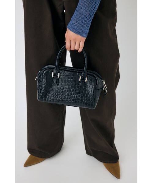 MOUSSY ボストンバッグ F/CROCO MINI レディース : ZOZOTOWN