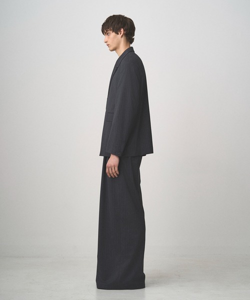 ジャケット テーラードジャケット PINSTRIPE STRUCTURED JACKET メンズ レディースの画像