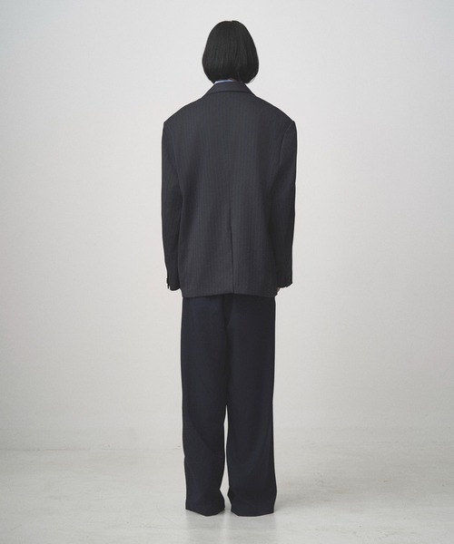 ジャケット テーラードジャケット PINSTRIPE STRUCTURED JACKET メンズ レディースの画像