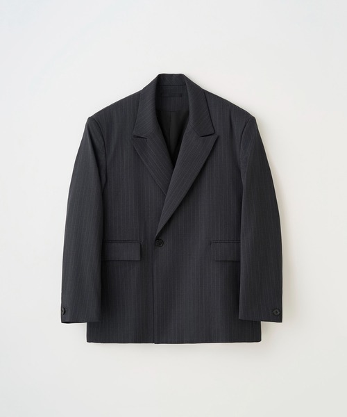 ジャケット テーラードジャケット PINSTRIPE STRUCTURED JACKET メンズ レディースの画像