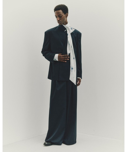 ジャケット テーラードジャケット PINSTRIPE STRUCTURED JACKET メンズ レディースの画像