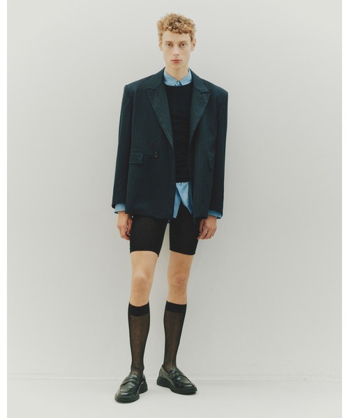 ジャケット テーラードジャケット PINSTRIPE STRUCTURED JACKET メンズ レディースの画像