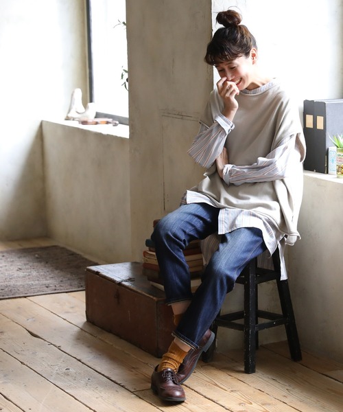 「soulberry」 加工デニムパンツ M ブルー レディース