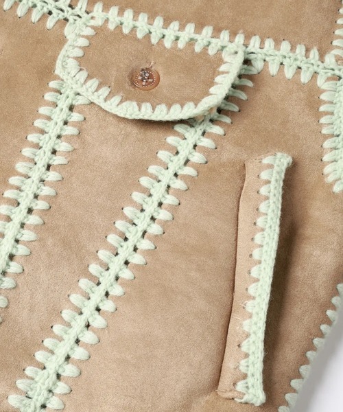 amok スカジャン ニット ジャケット アモク Free 美品 amok スカジャン ニット ジャケット アモク Free ビヒン