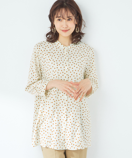 「DECOY SINCE 1981」 7分袖ブラウス 9号 アイボリー レディース_画像2