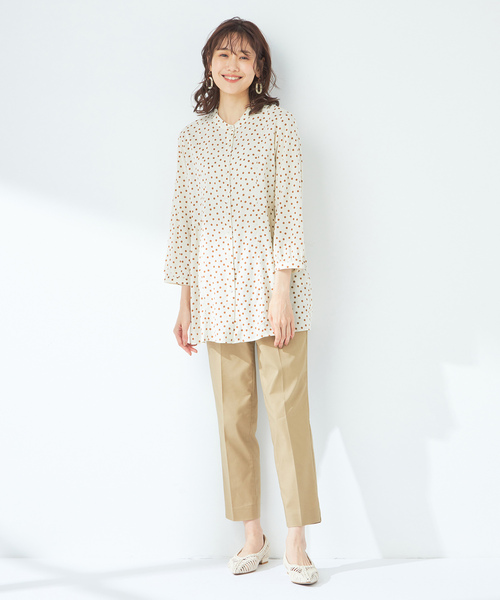 「DECOY SINCE 1981」 7分袖ブラウス 9号 アイボリー レディース_画像9