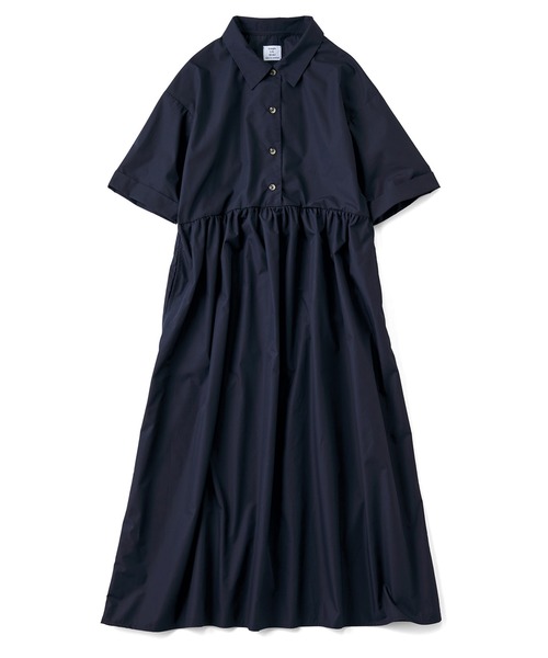 「Live in comfort」 半袖ワンピース M ダークネイビー レディース_画像2