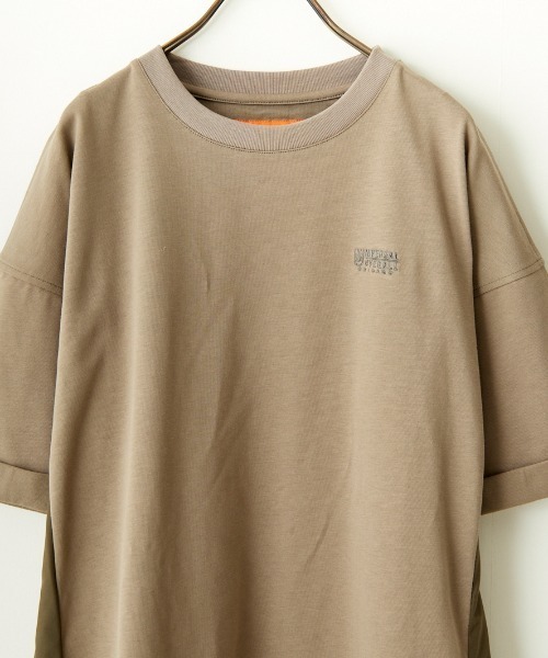 「UNIVERSAL OVERALL」 半袖ワンピース F カーキ レディース_画像5