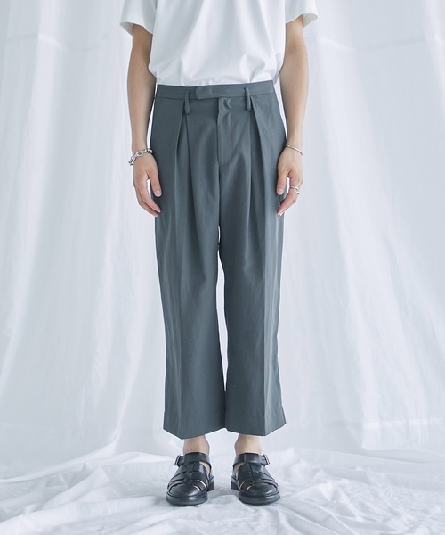 美品★パブリックトウキョウ　ワイドスラックス　ネイビー　S PUBLIC TOKYO（パブリックトウキョウ） スラックス 3 ネイビー メンズ