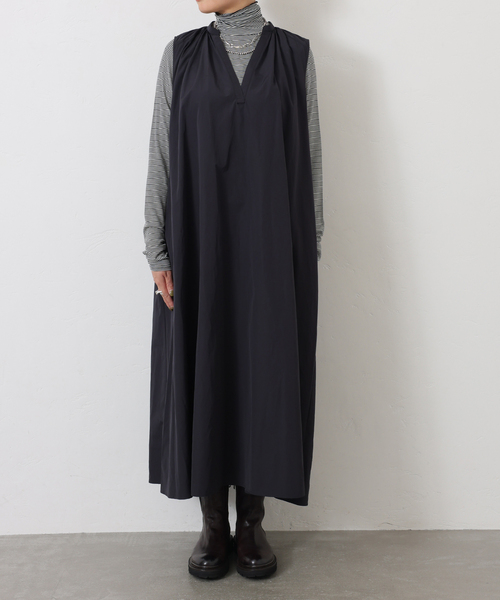 【JOURNAL STANDARD LUXE】ノースリーブタックワンピース 完売 JOURNAL STANDARD LUXE（ジャーナルスタンダード ラックス