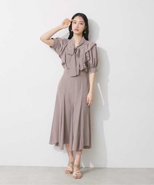 「JILL by JILL STUART」 半袖ブラウス FREE グレー レディース_画像3