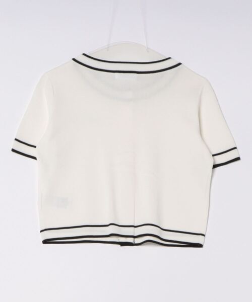 「CALNAMUR」 半袖ニット FREE ホワイト レディース_画像2