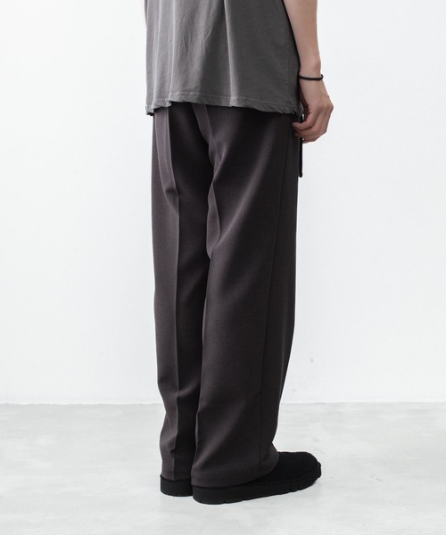 ATTACHMENT（アタッチメント） ワイドパンツ スラックス PE ストレッチ