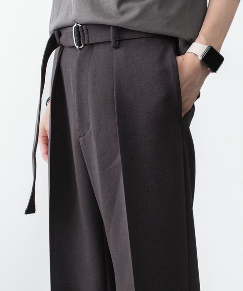 ATTACHMENT（アタッチメント） ワイドパンツ スラックス PE ストレッチ