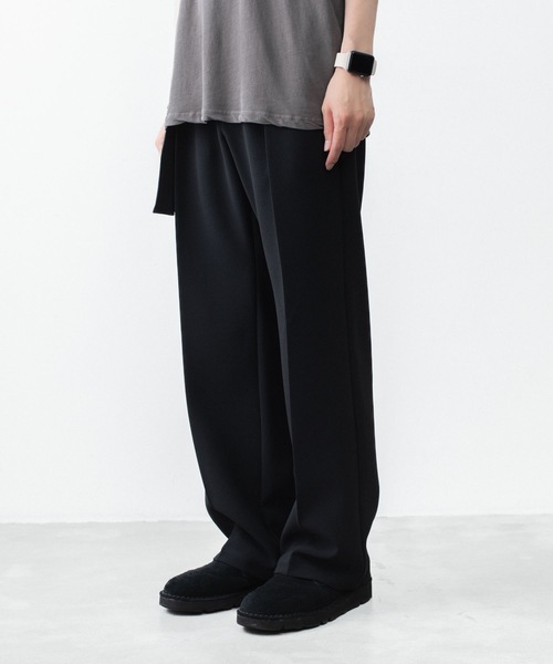 ATTACHMENT（アタッチメント） ワイドパンツ スラックス PE ストレッチ