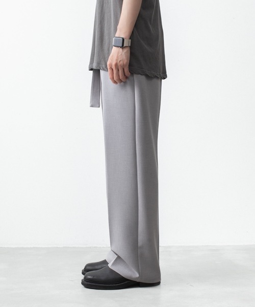 ATTACHMENT（アタッチメント） ワイドパンツ スラックス PE ストレッチ