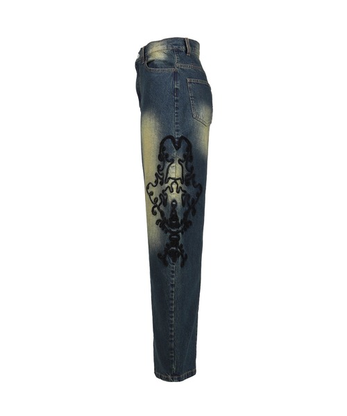 VIVAMUS パンツ DENIM LACE PANTS レディース メンズ : ZOZOTOWN Yahoo 