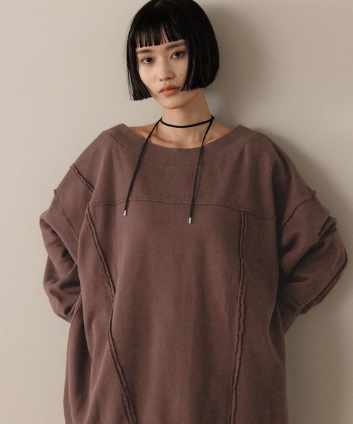 「LOWRYS FARM」 スウェットカットソー 2 グレー レディース_画像3