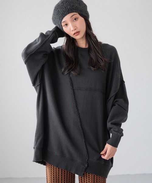 「LOWRYS FARM」 スウェットカットソー 2 グレー レディース_画像5