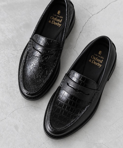 London Shoe Make（ロンドンシューメイク） ローファー ペイズリー