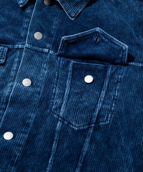 GOOD ON　グッドオン　ピグメントダイカバーオール GOOD ON（グッドオン） カバーオール KNIT CORDUROY G-JAN INDIGO