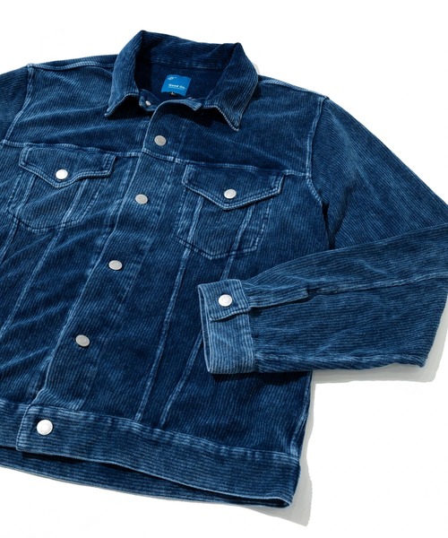 GOOD ON　グッドオン　ピグメントダイカバーオール GOOD ON（グッドオン） カバーオール KNIT CORDUROY G-JAN INDIGO