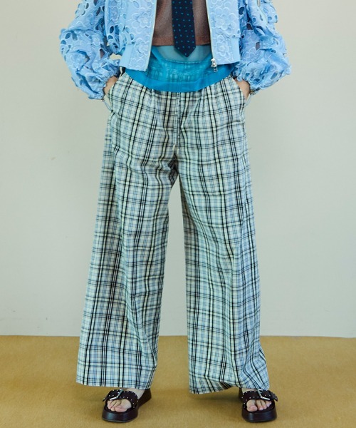 MAISON SPECIAL（メゾンスペシャル） パンツ Multi-Color Easy Check