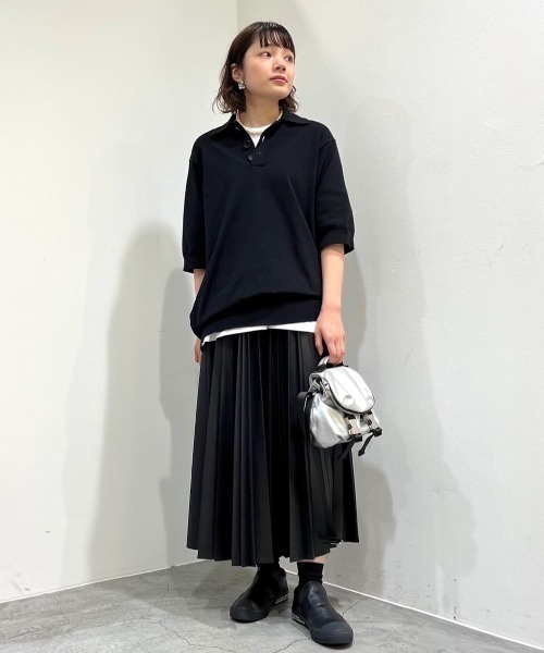 「ZUCCa」 半袖ニット M size ブラウン レディースの画像