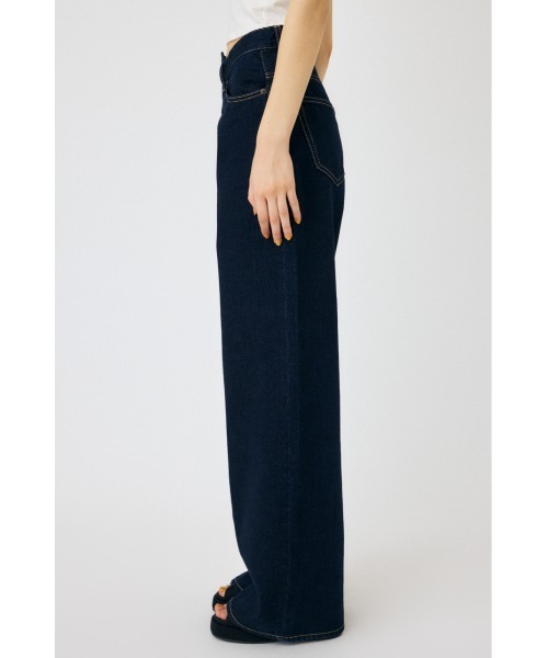 ジーンズ デニム デニムパンツ CROSS WAIST WIDE STRAIGHT / クロスウエストワイドストレート レディースの画像