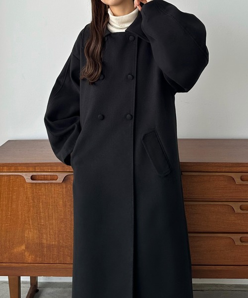 「callautia」 ステンカラーコート SMALL ブラック レディース_画像4