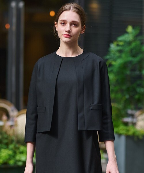 「DRESSTERIOR」 カーディガン 40 ブラック レディース