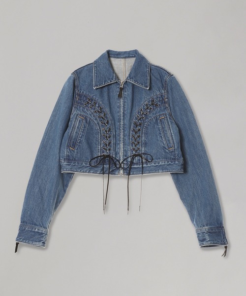FETICO（フェティコ） ブルゾン アウター Lace up denim jacket FTC254