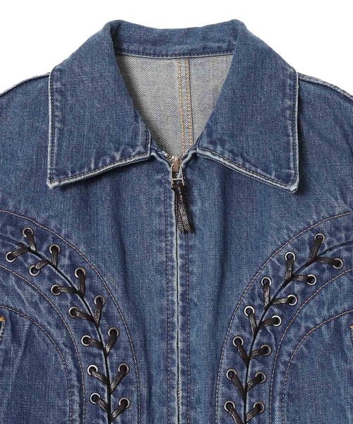 FETICO（フェティコ） ブルゾン アウター Lace up denim jacket FTC254