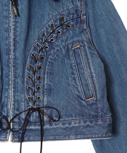 FETICO（フェティコ） ブルゾン アウター Lace up denim jacket FTC254