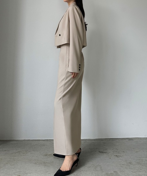「Louere」 セットアップ MEDIUM グレイッシュベージュ レディースの画像