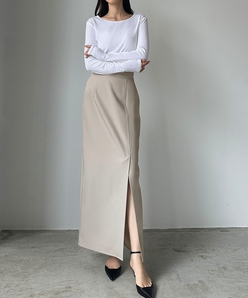 「Louere」 セットアップ MEDIUM グレイッシュベージュ レディースの画像