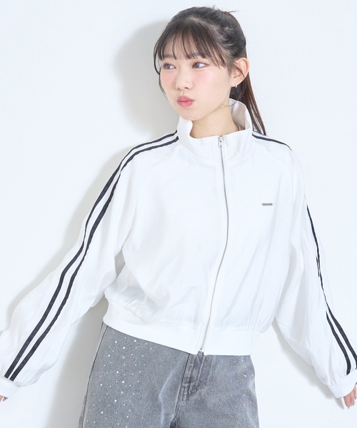 LOVETOXIC ブルゾン アウター 「LTXC/UV/防花粉」シアーラインブルゾン