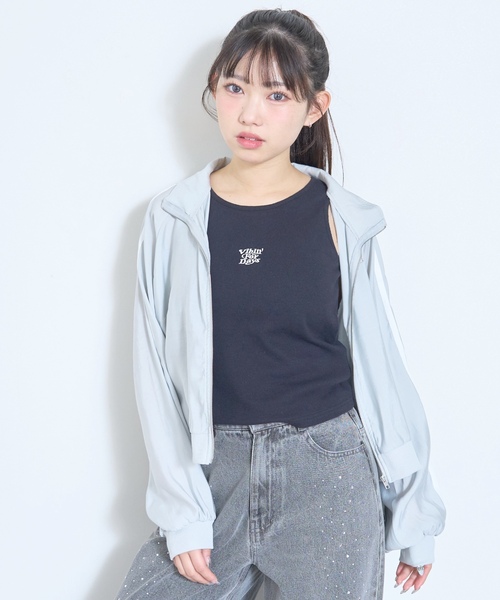 LOVETOXIC ブルゾン アウター 「LTXC/UV/防花粉」シアーラインブルゾン