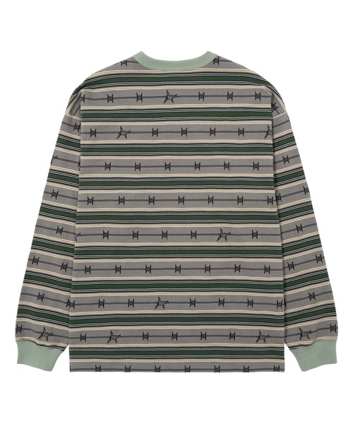 「HUF」 長袖Tシャツ SMALL アッシュグレー メンズ_画像2