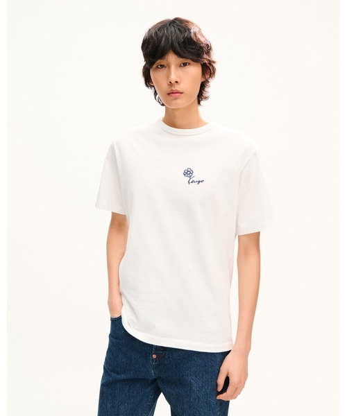 tシャツ 'KENZO Tulip' エンブロイダリー Tシャツ イン コットン メンズの画像