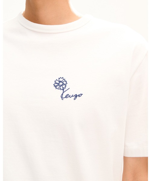 tシャツ 'KENZO Tulip' エンブロイダリー Tシャツ イン コットン メンズの画像