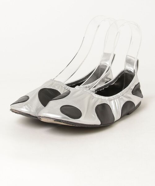 TORY BURCH（トリーバーチ） バレエシューズ 8M シルバー レディース